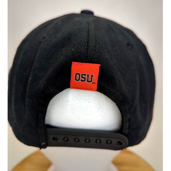 Oregon State Beavers Hat OSU Adjustable Snap back Embroidered Beaver Orange Cap - Picture 3 of 6